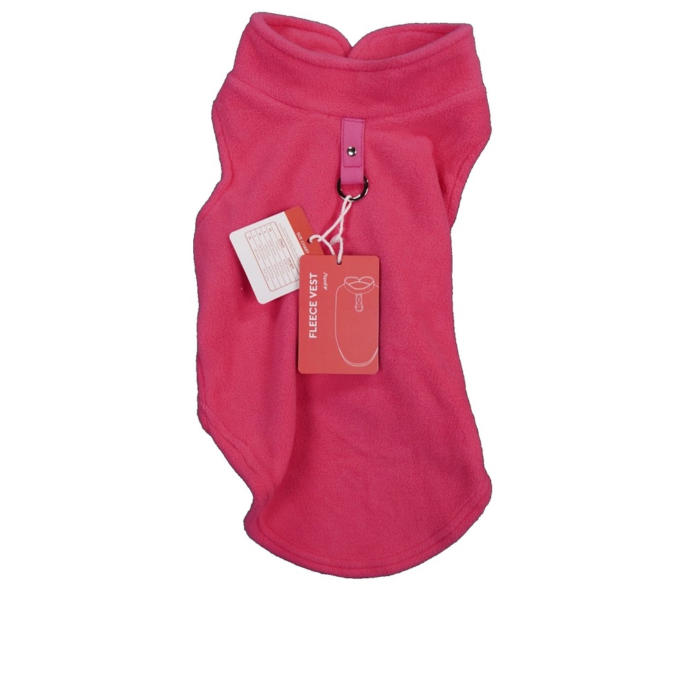 Gooby‎ Pink Fleece Vest Size Large 14.5 Inches Small Dogs Large Cat
